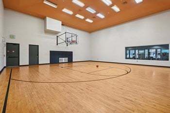 In-door half-court basketball/sports court
